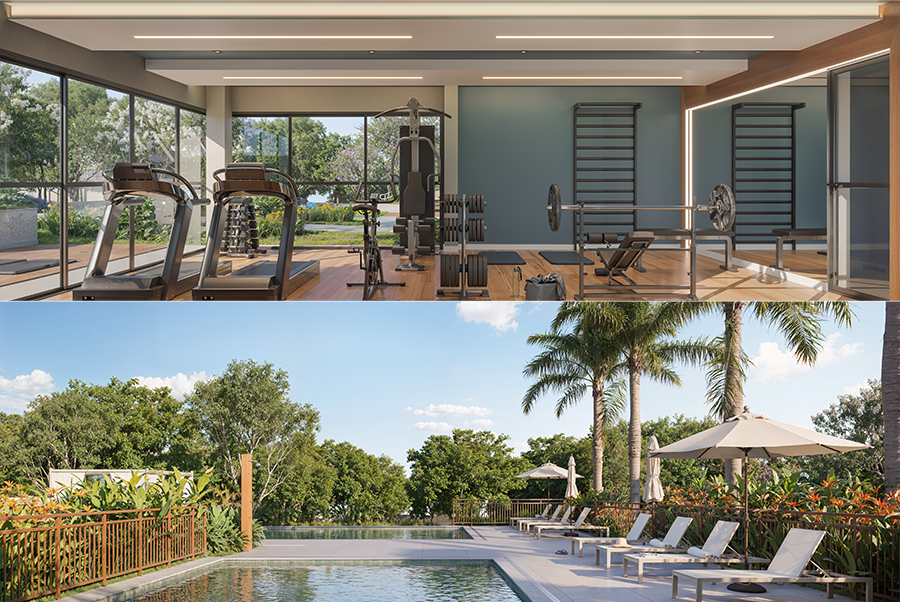 Reserva bellacqua - áreas comuns - condomínio clube em são josé dos pinhais
