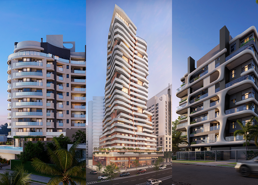 Fachadas inovadoras no mercado imobiliário