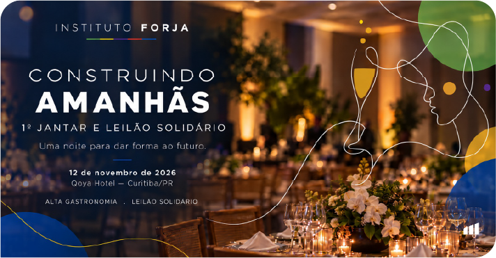 Noite beneficente do Instituto Forja, apoiada pela Piemonte Incorporadora